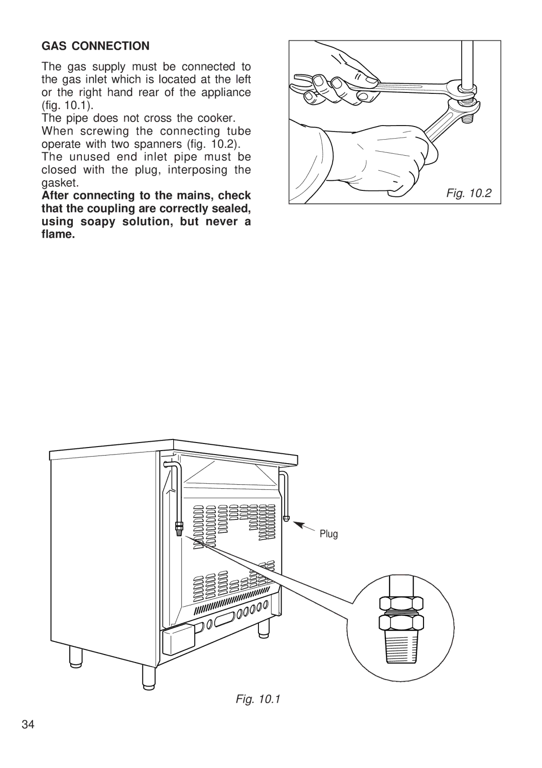 Kenwood CK 300 manual GAS Connection 