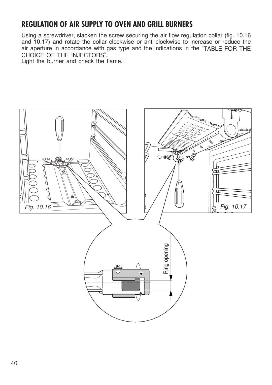 Kenwood CK 300 manual Ring opening 