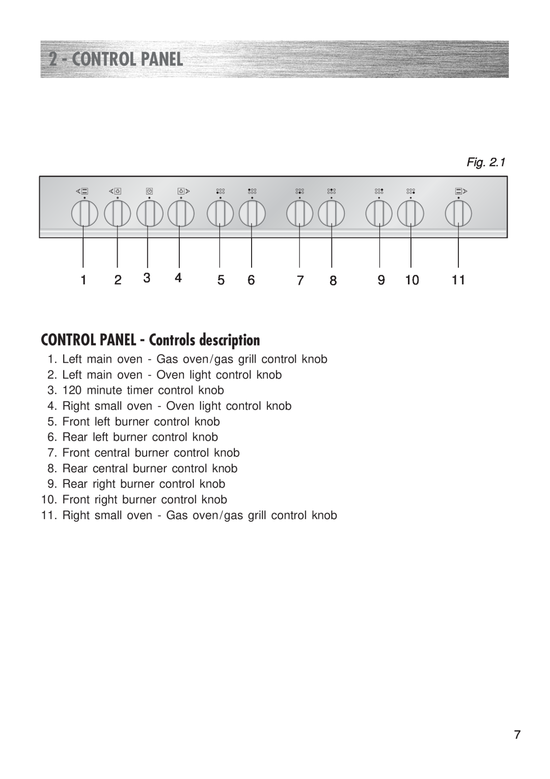 Kenwood CK 300 manual Control Panel, CONTROL PANEL - Controls description 