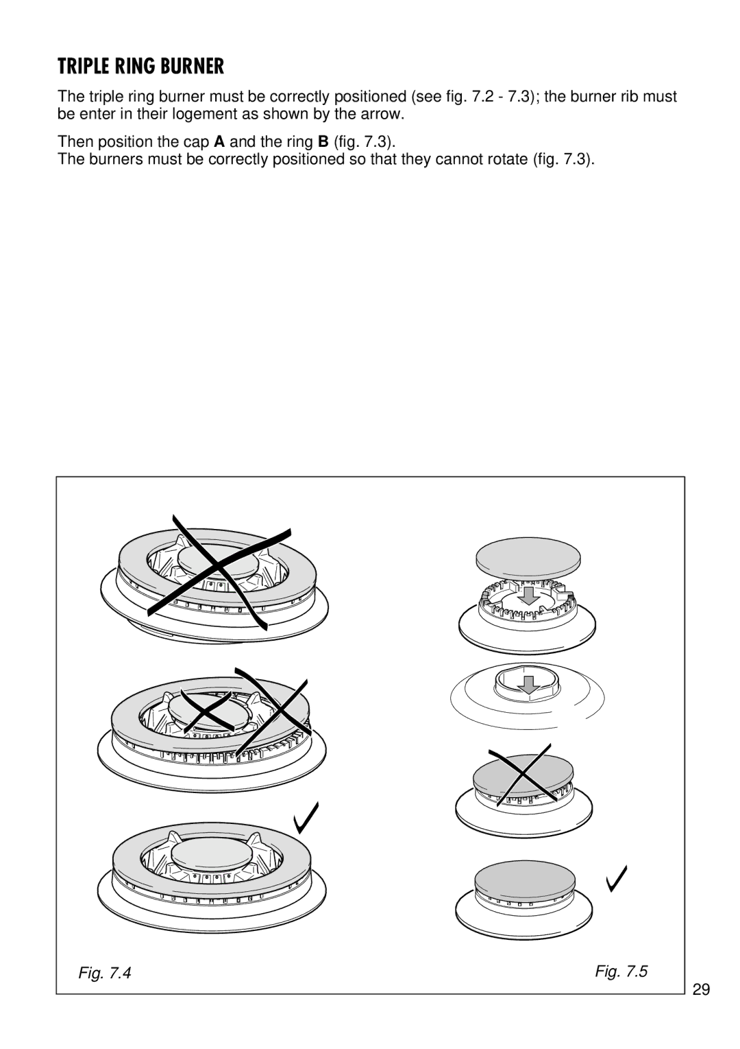 Kenwood CK 740 manual Triple Ring Burner 