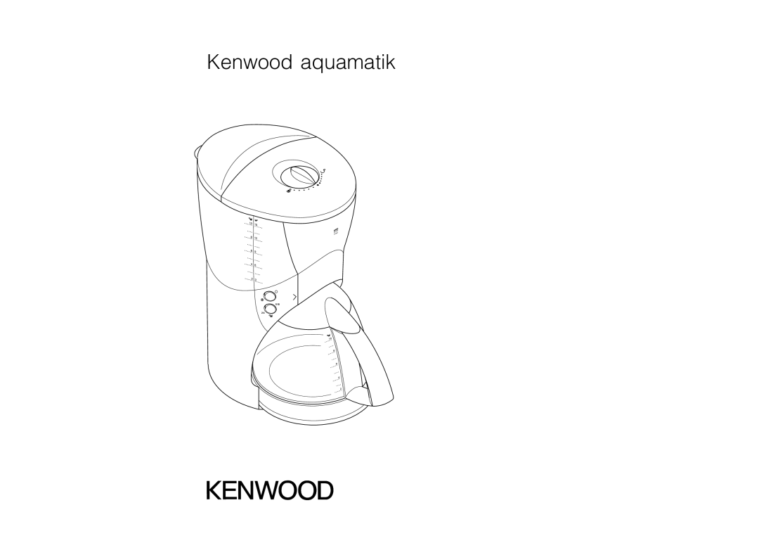 Kenwood CM750 manual Kenwood aquamatik 