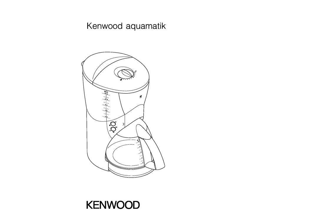 Kenwood CM750 manual Kenwood aquamatik 