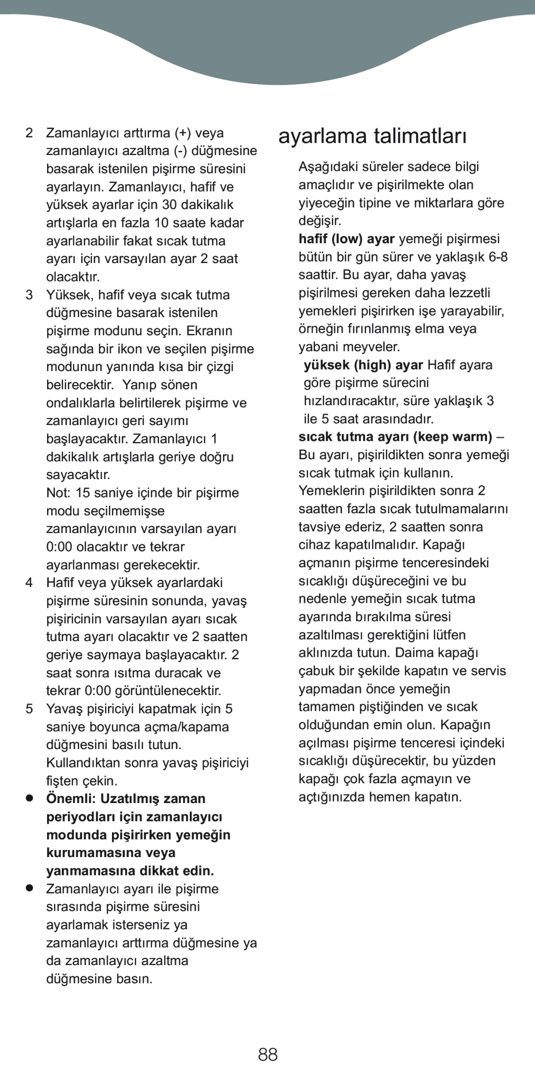 Kenwood CP706, CP707 manual Ayarlama talimatları 