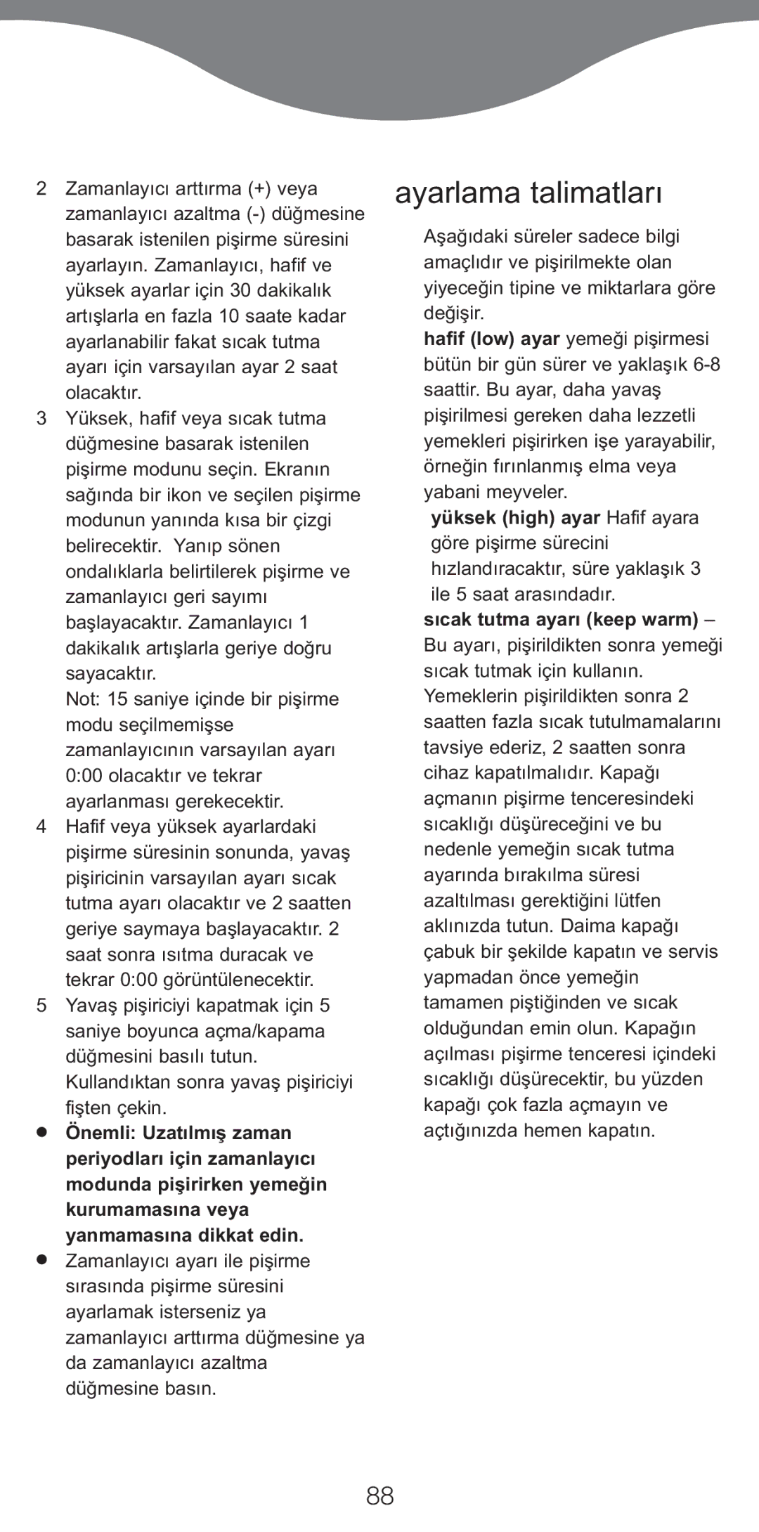 Kenwood CP706, CP707 manual Ayarlama talimatları 