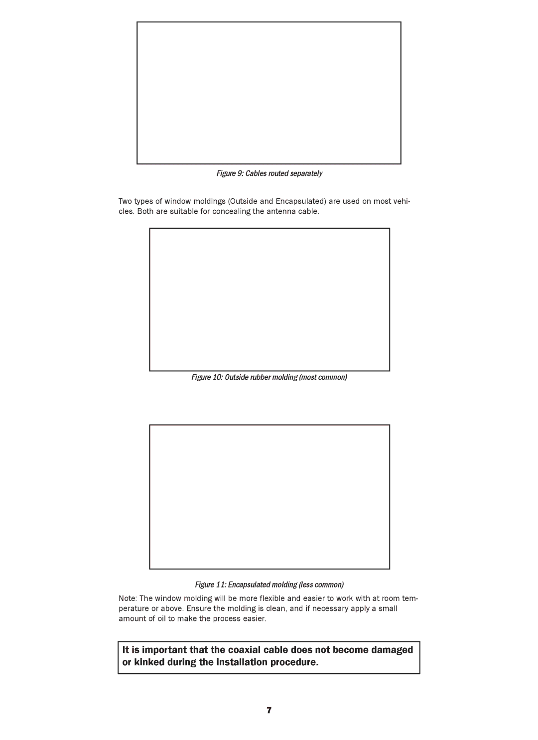 Kenwood CX-SR10 installation manual Cables routed separately 