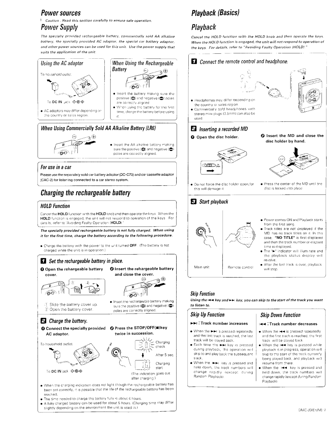 Kenwood DMC-J3 manual 