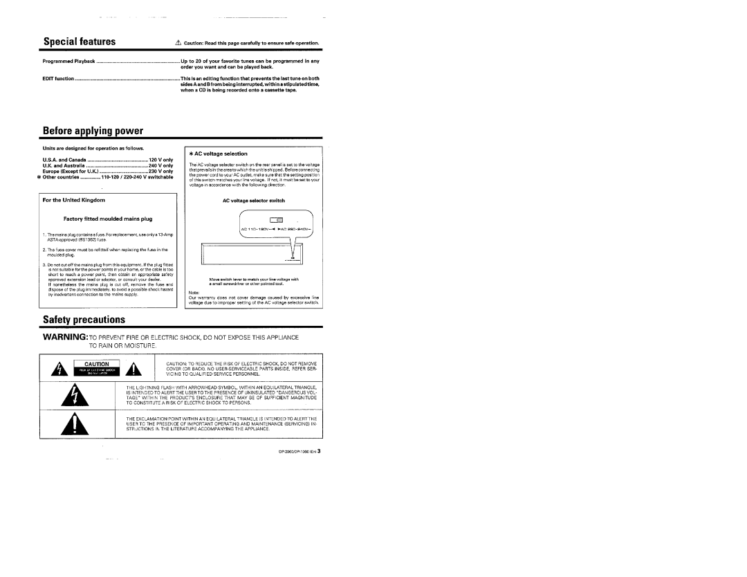 Kenwood DP-2060, DP-1060 manual 