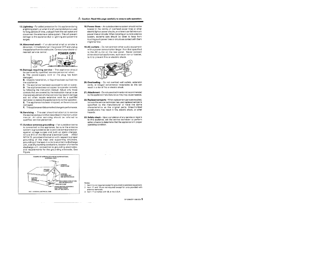 Kenwood DP-2060, DP-1060 manual 