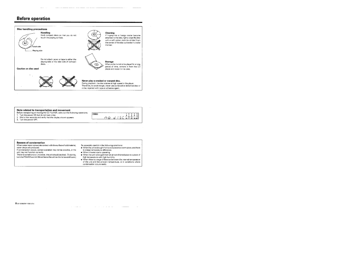 Kenwood DP-1060, DP-2060 manual 