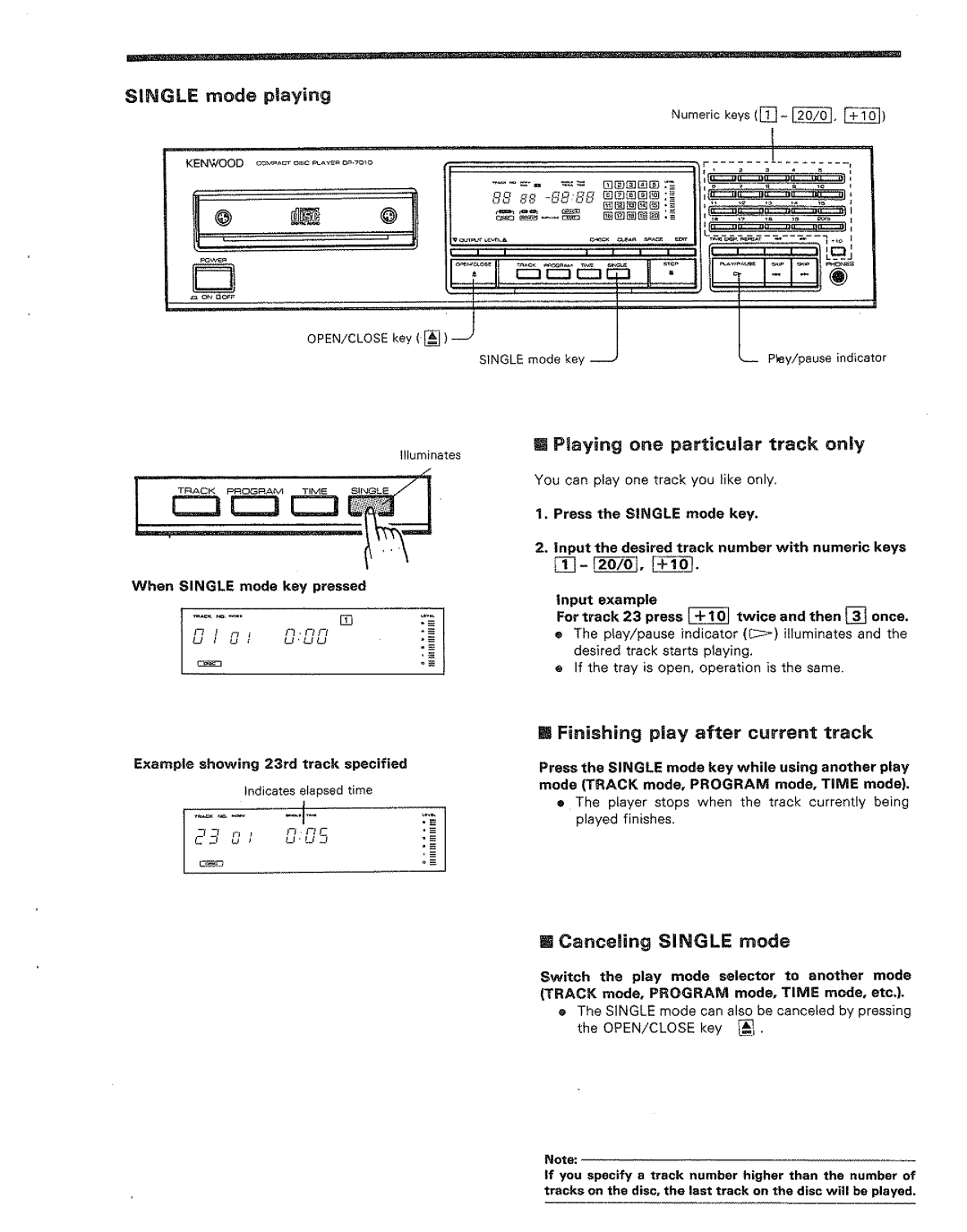 Kenwood DP-7010 manual 