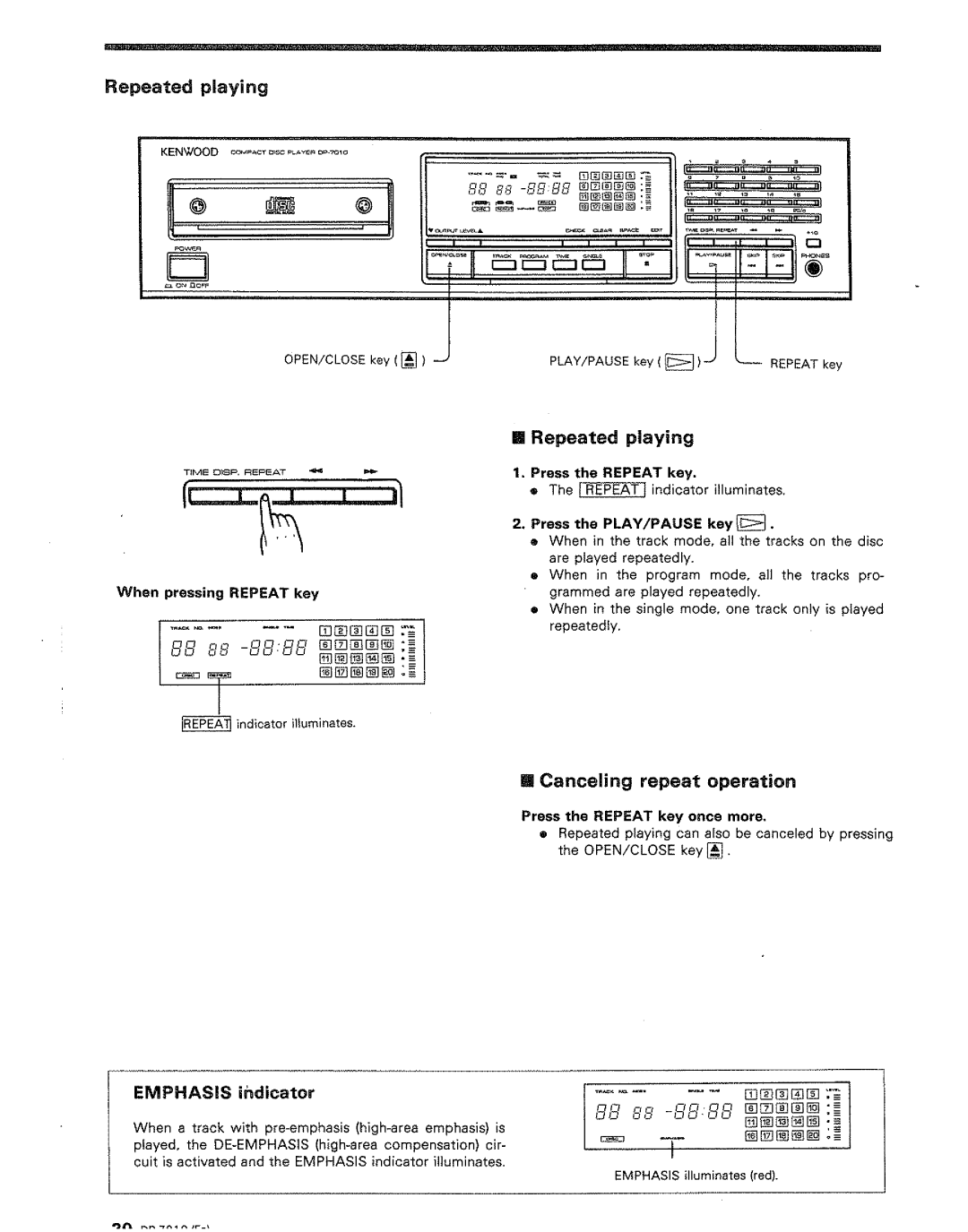 Kenwood DP-7010 manual 