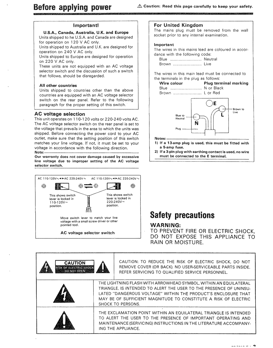 Kenwood DP-7010 manual 