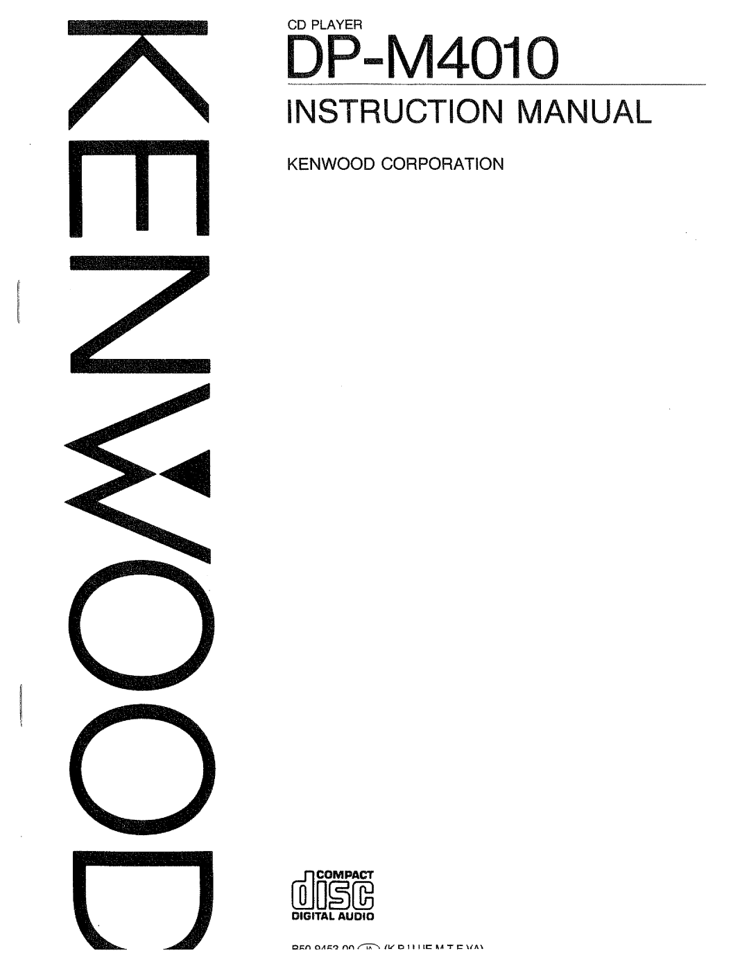 Kenwood DP-M4010 manual 