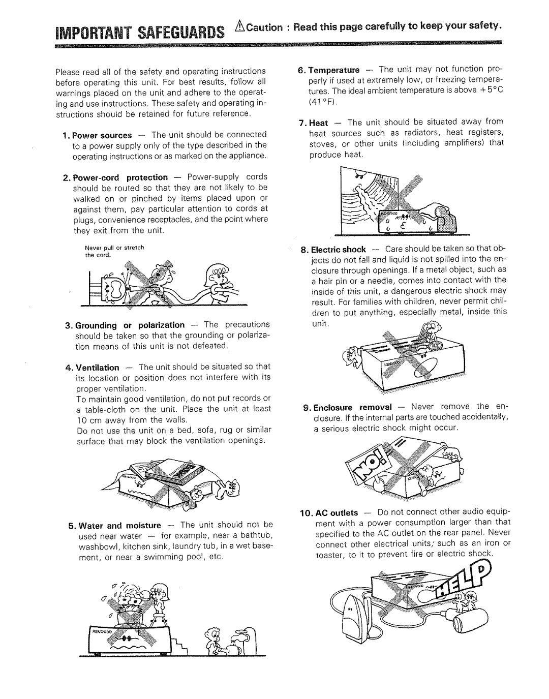 Kenwood DP-M4010 manual 