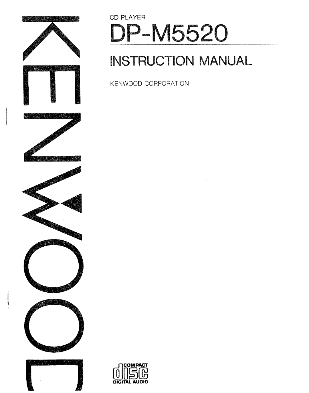 Kenwood DP-M5520 manual 