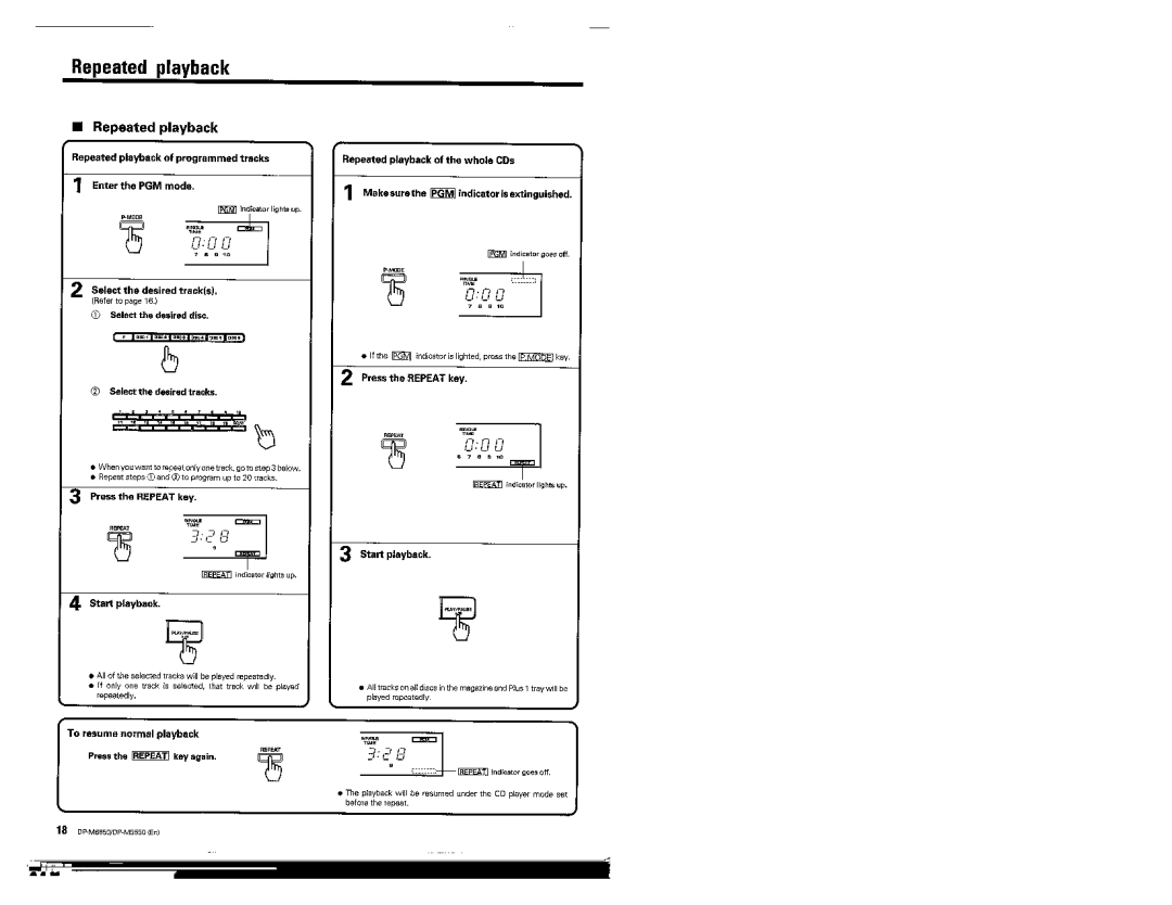 Kenwood DP-M5550, DP-M6650 manual 