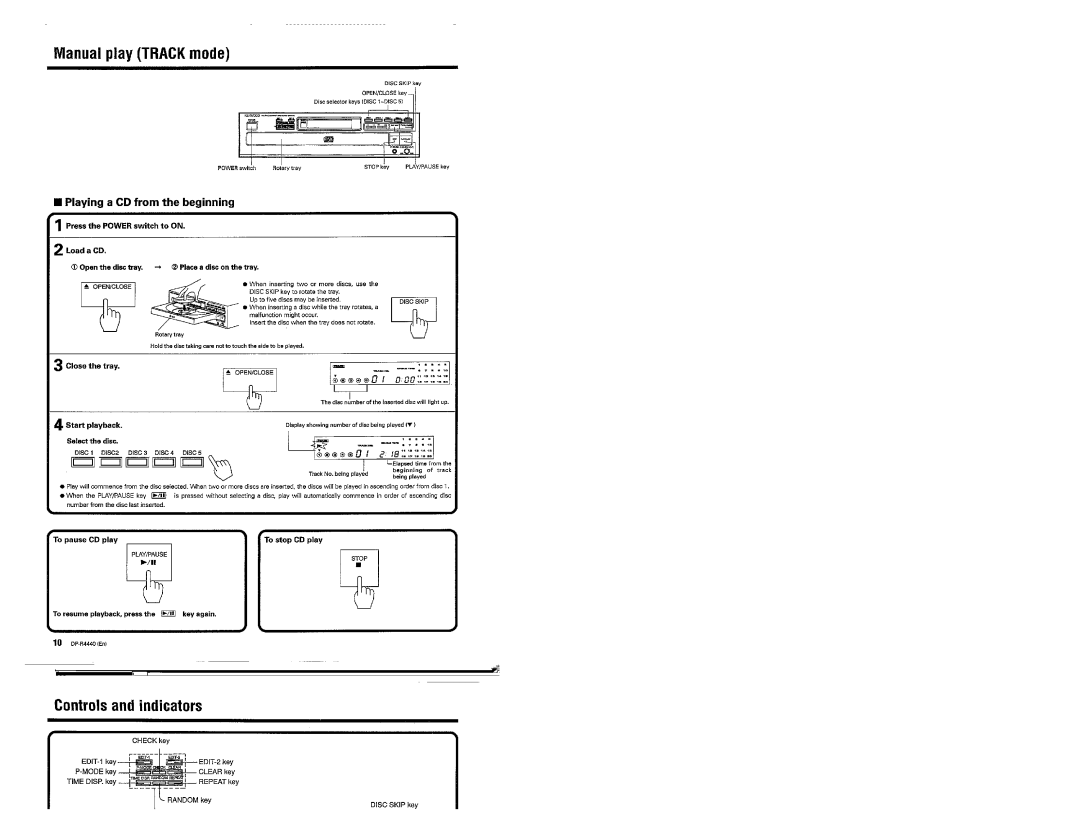 Kenwood DP-R4440 manual 