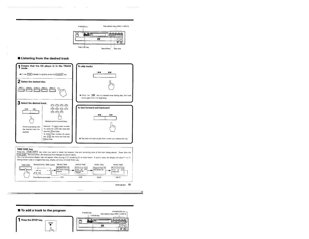 Kenwood DP-R4440 manual 