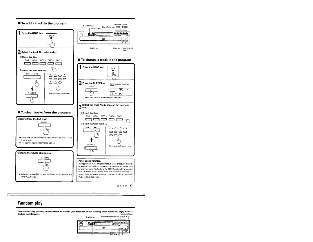 Kenwood DP-R4440 manual 