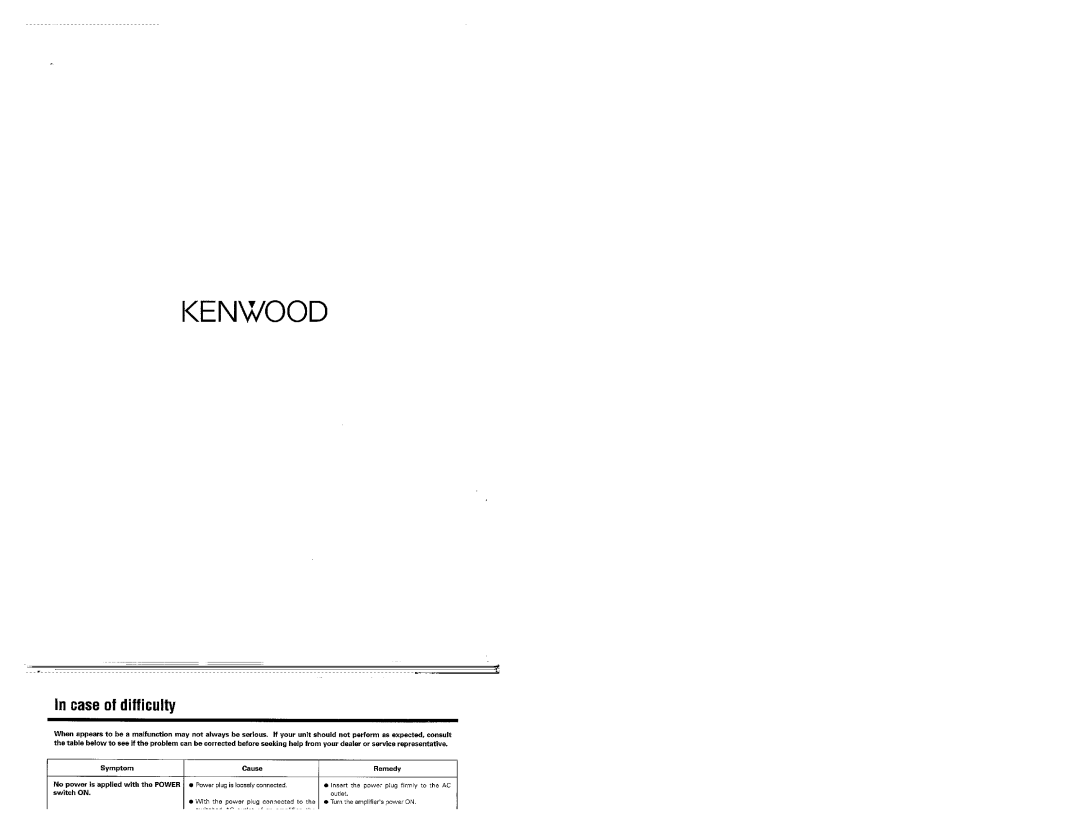 Kenwood DP-R4440 manual 