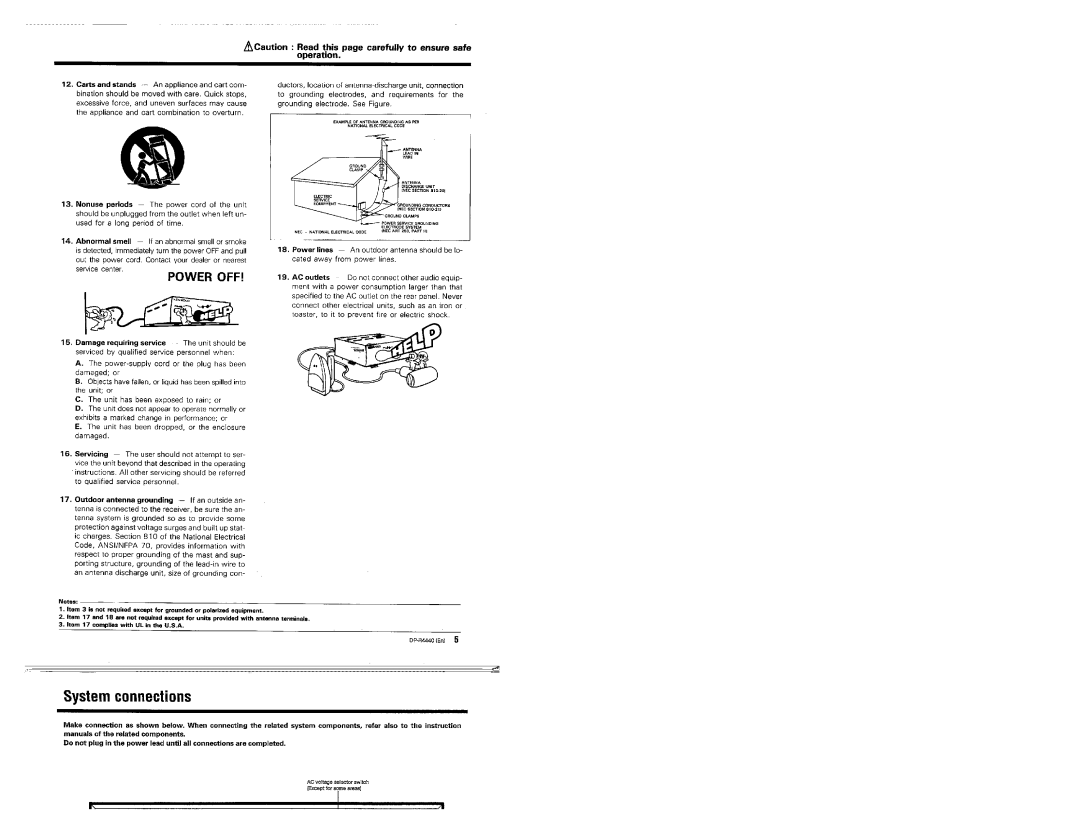 Kenwood DP-R4440 manual 