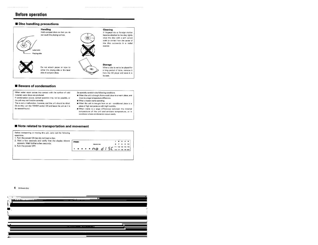 Kenwood DP-R4440 manual 