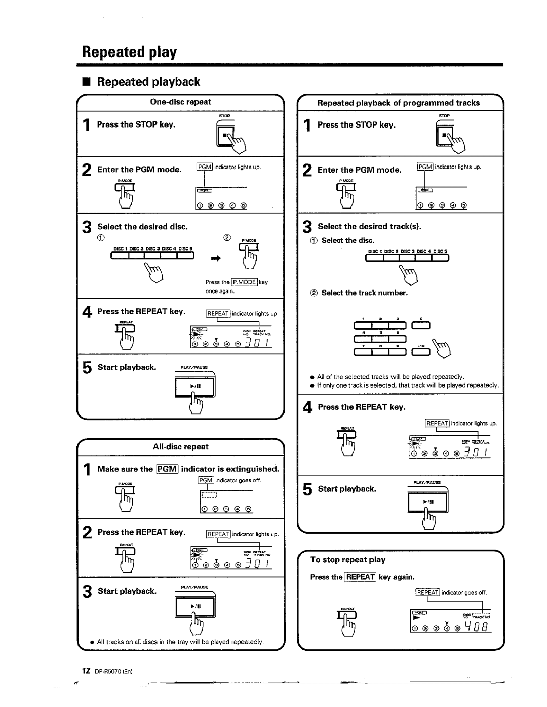 Kenwood DP-R5070 manual 