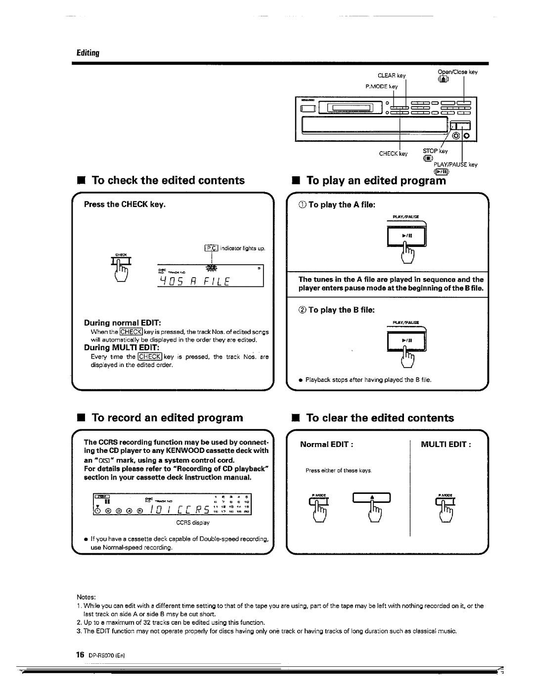 Kenwood DP-R5070 manual 