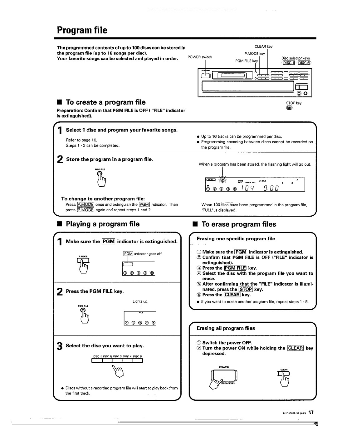 Kenwood DP-R5070 manual 