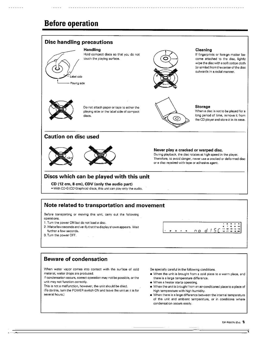 Kenwood DP-R5070 manual 