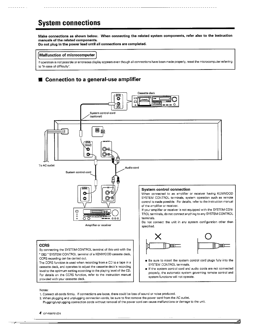 Kenwood DP-R5070 manual 