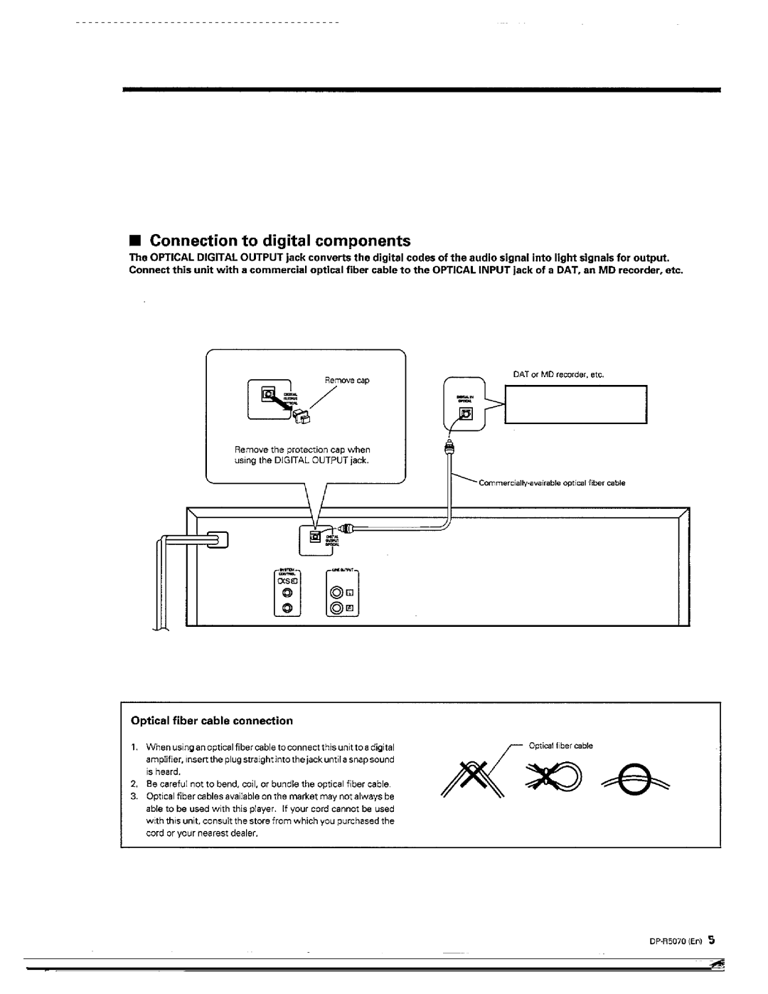 Kenwood DP-R5070 manual 