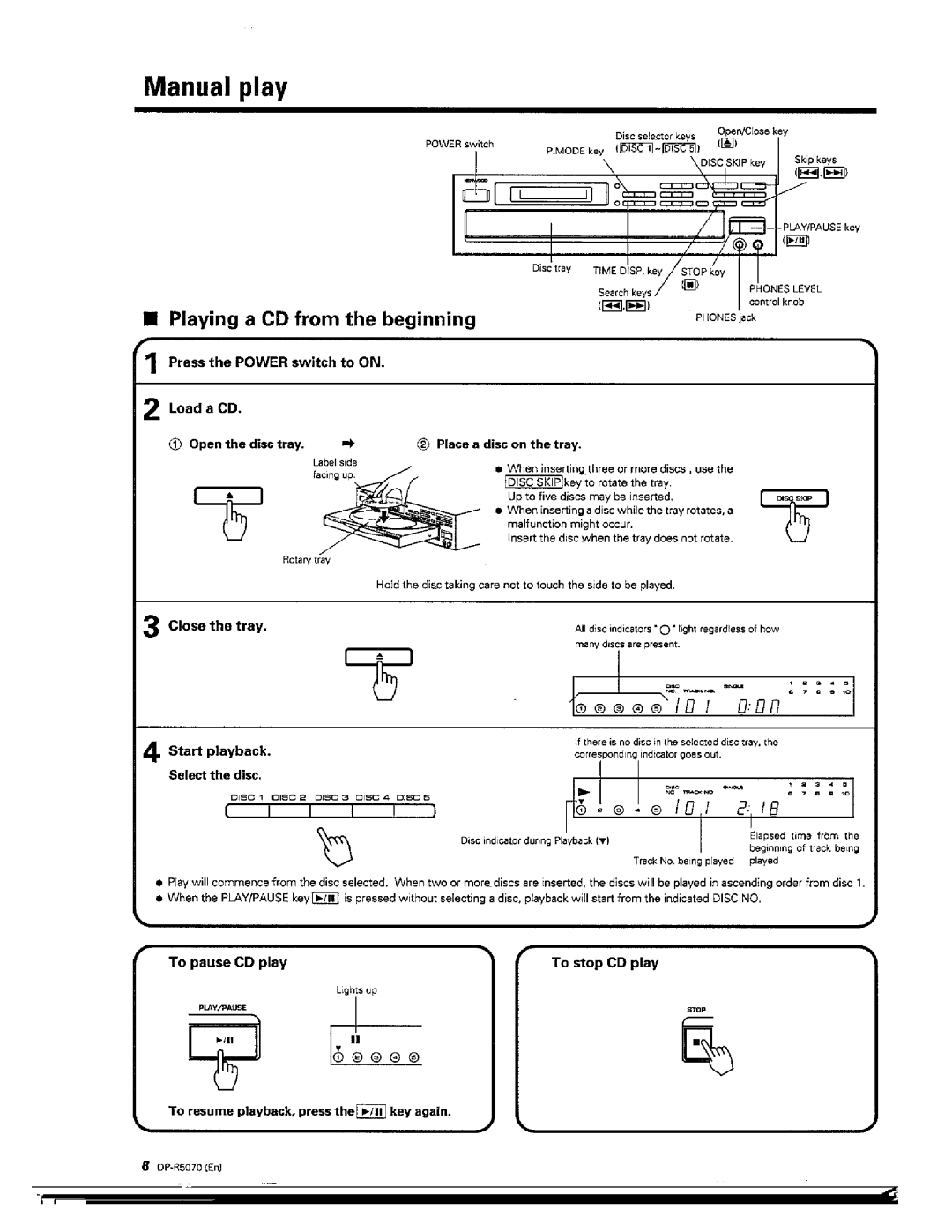 Kenwood DP-R5070 manual 