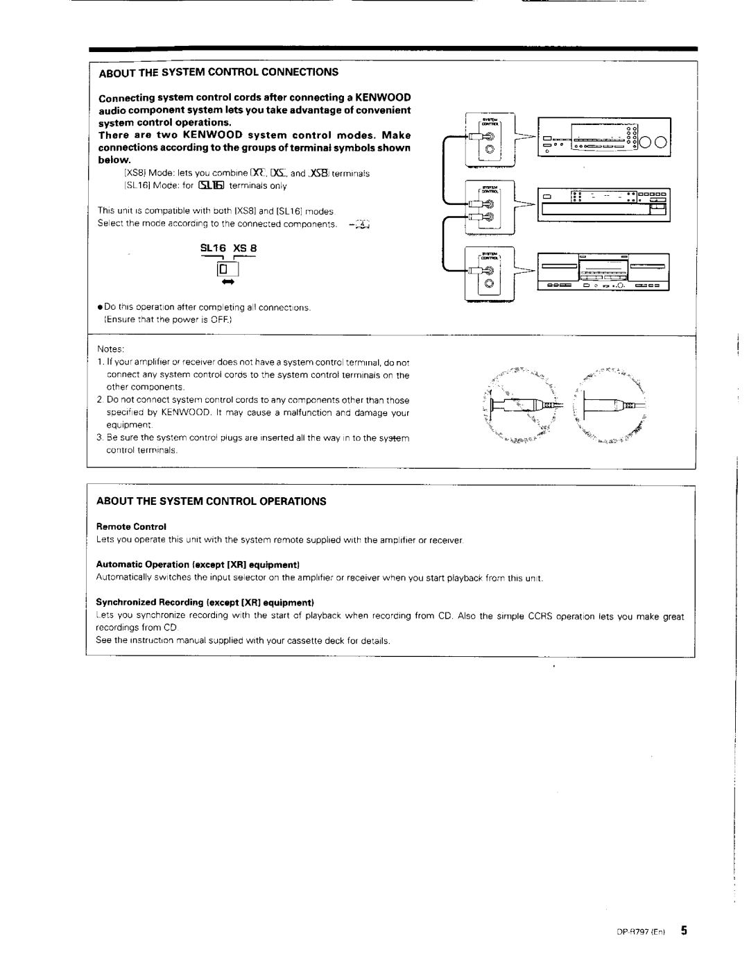 Kenwood DP-R797 manual 