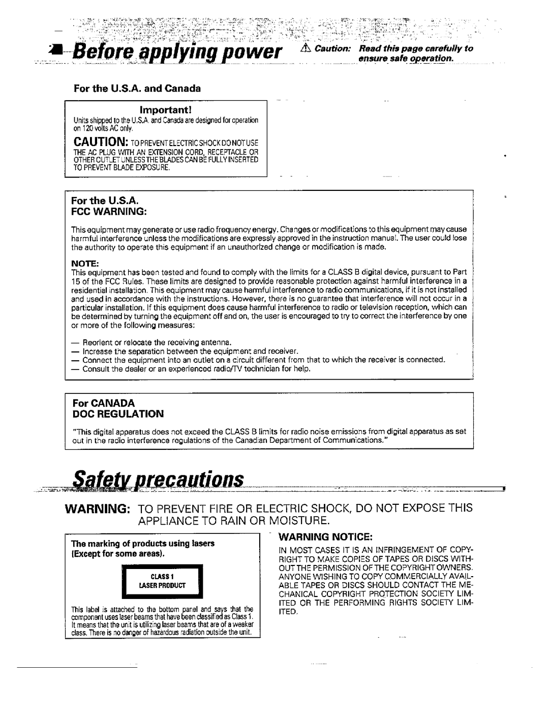 Kenwood DPC-341, DPC-441 manual 