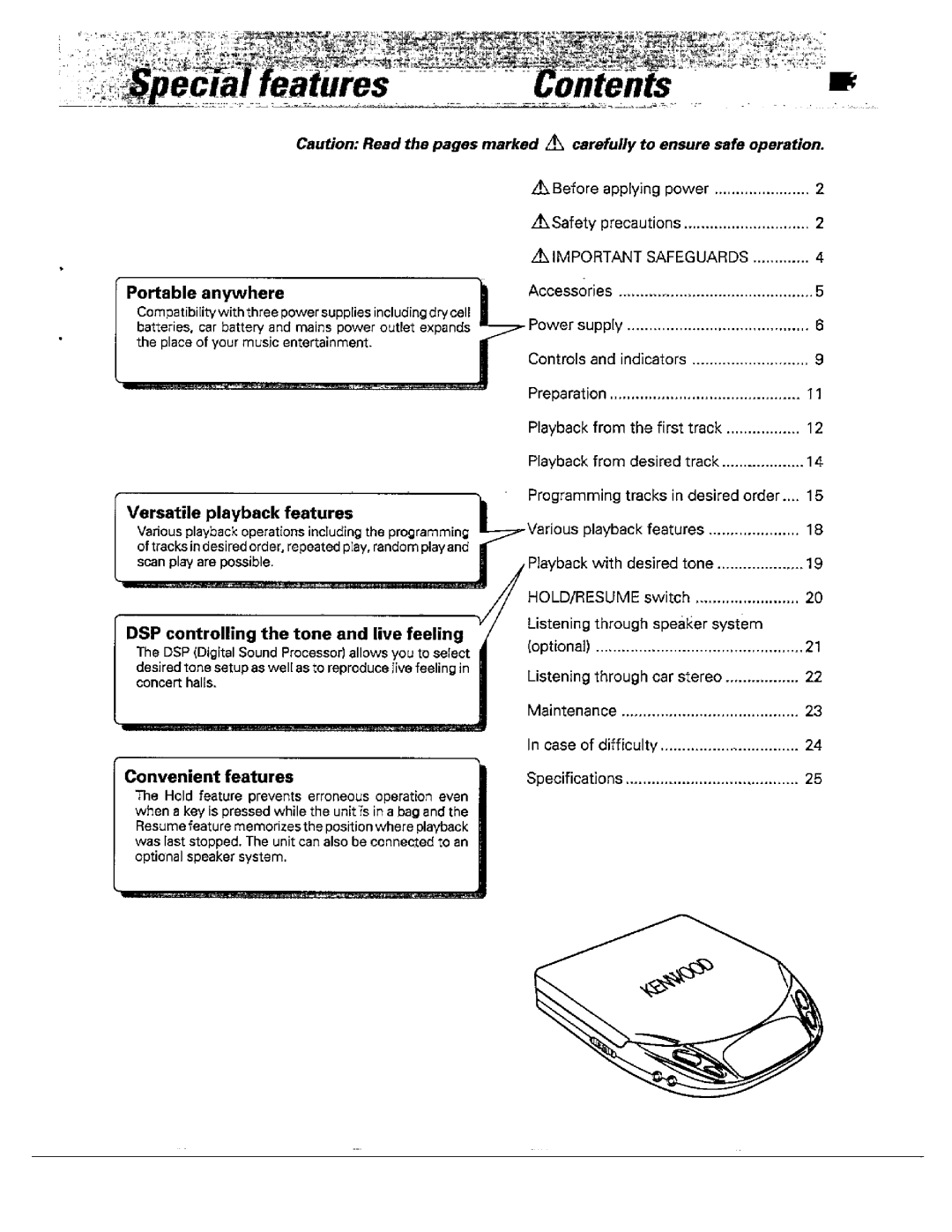 Kenwood DPC-441, DPC-341 manual 