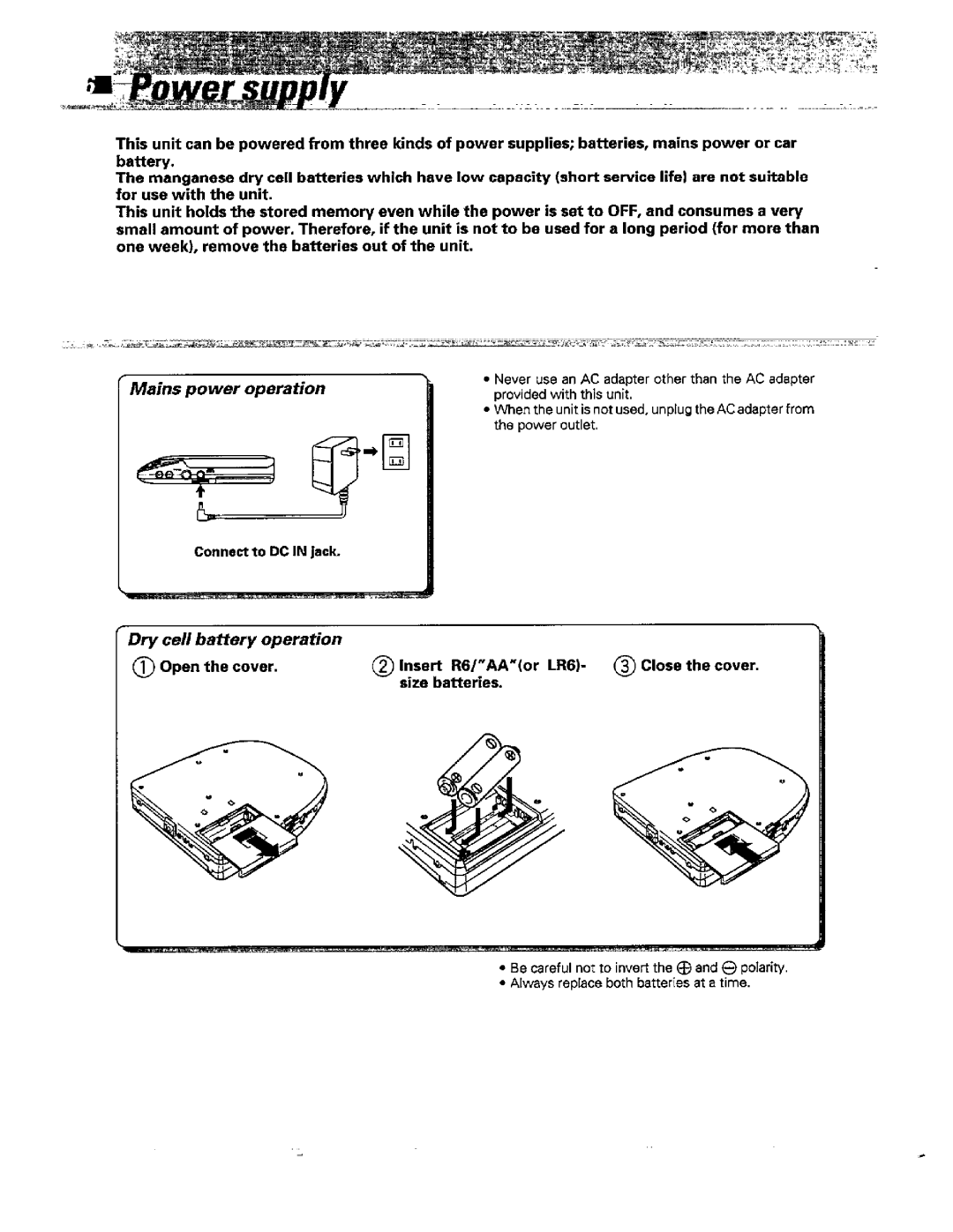 Kenwood DPC-341, DPC-441 manual 