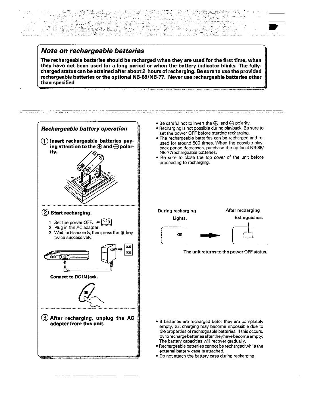 Kenwood DPC-441, DPC-341 manual 