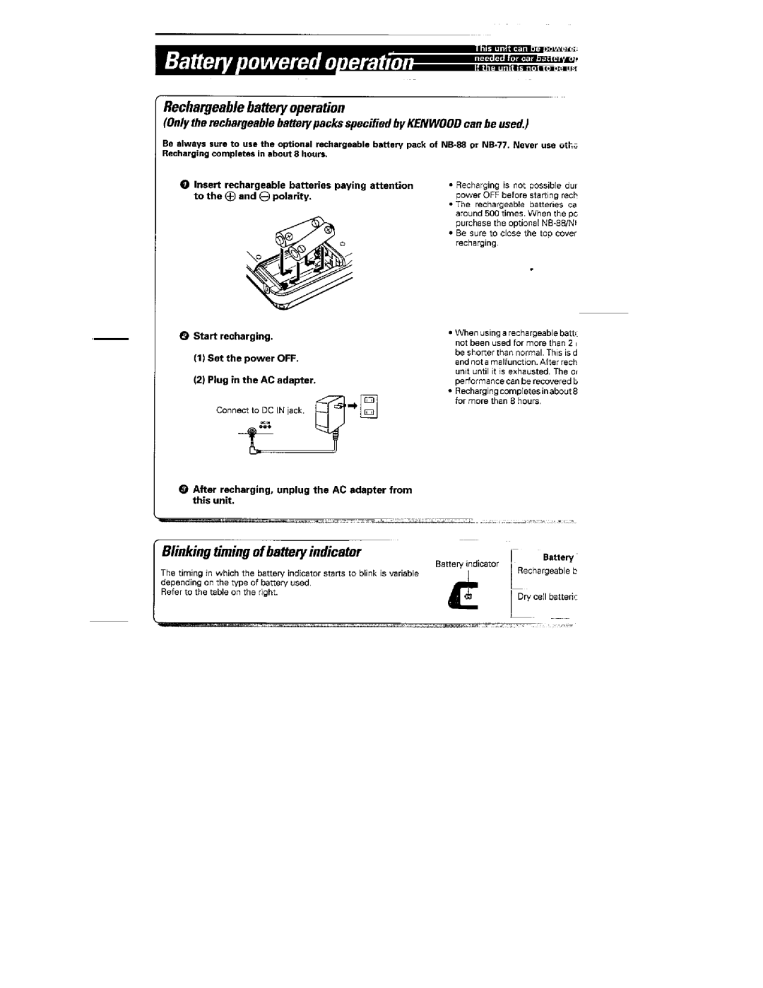 Kenwood DPC-361 manual 