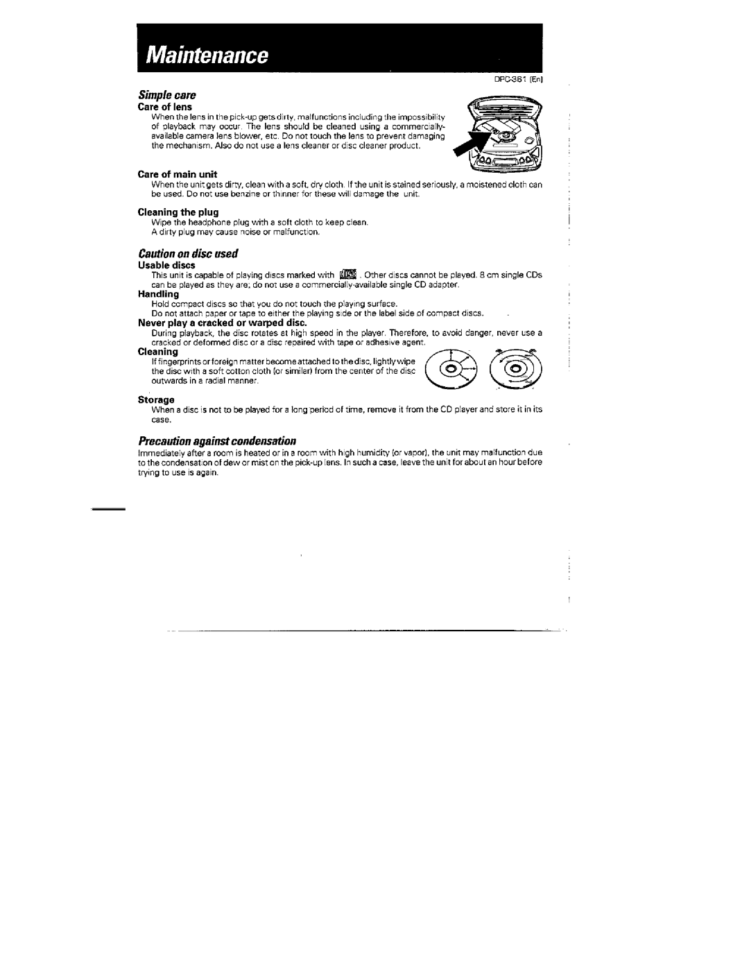 Kenwood DPC-361 manual 