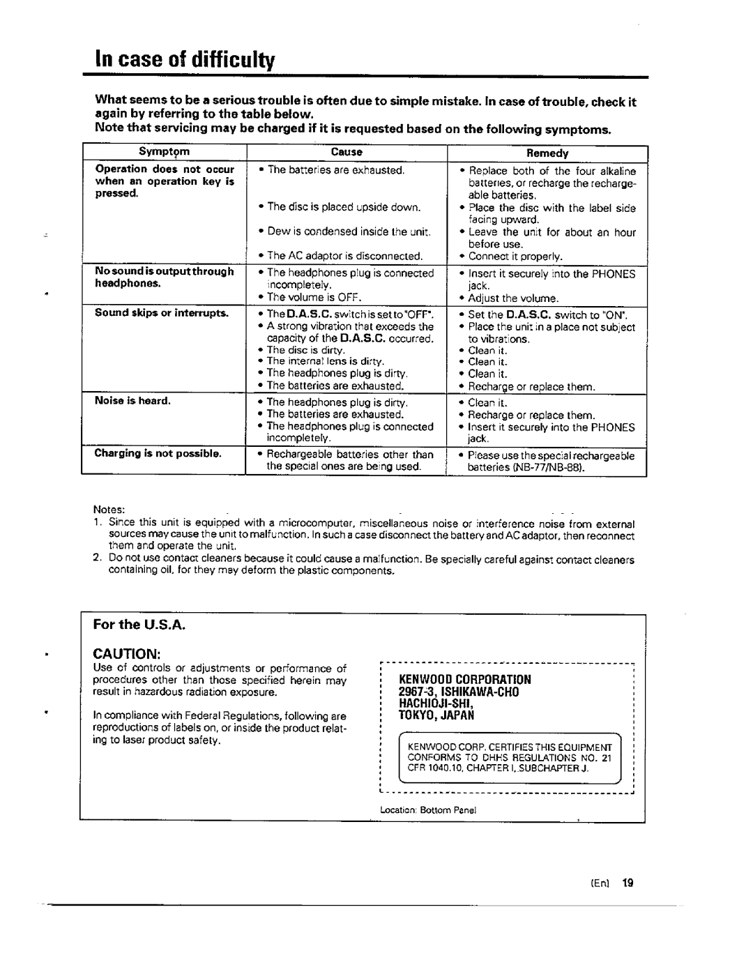 Kenwood DPC-451 manual 