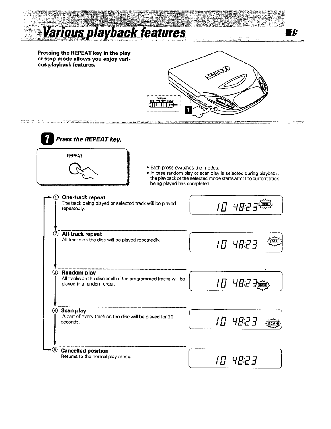 Kenwood DPC-542, DPC-541, DPC-641, DPC-741 manual 