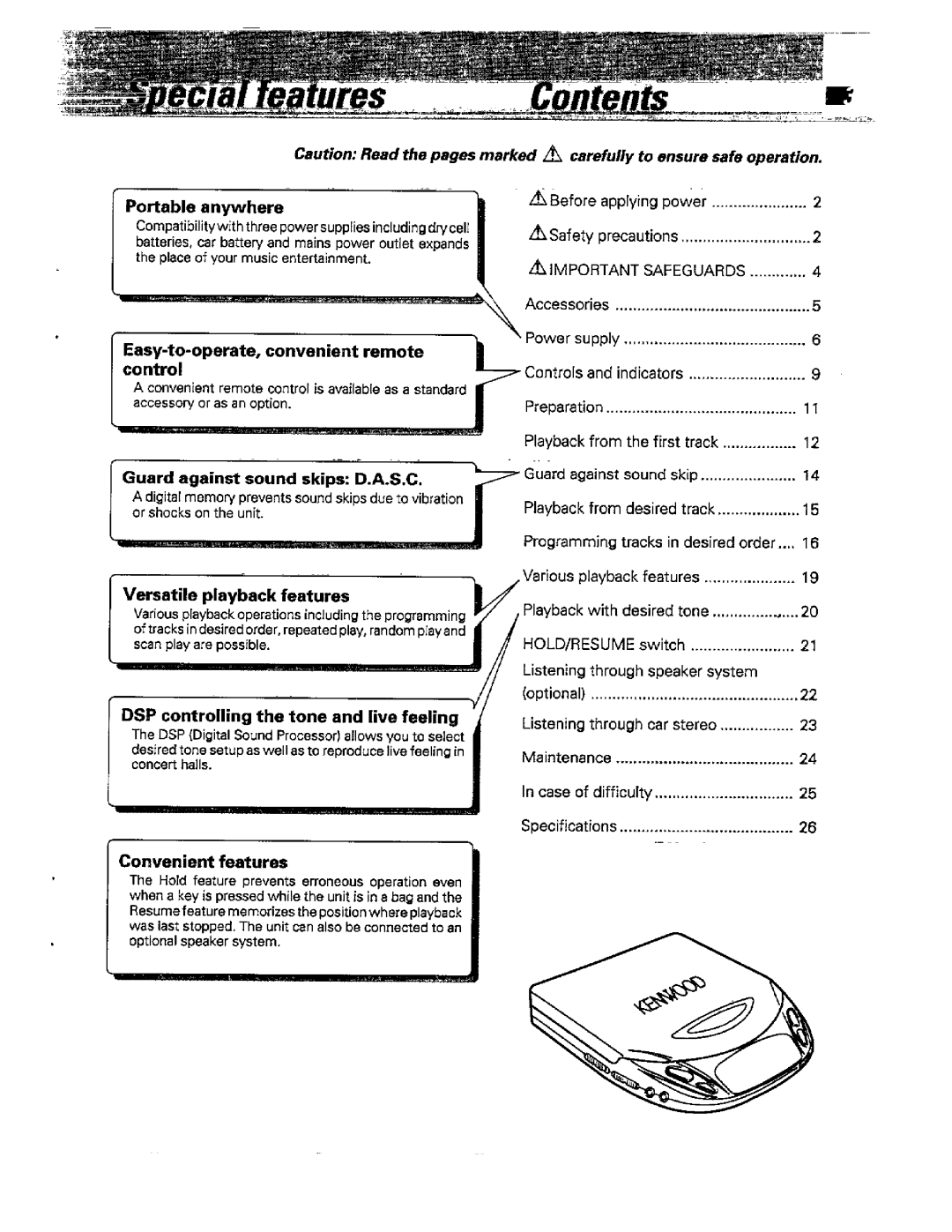 Kenwood DPC-542, DPC-541, DPC-641, DPC-741 manual 