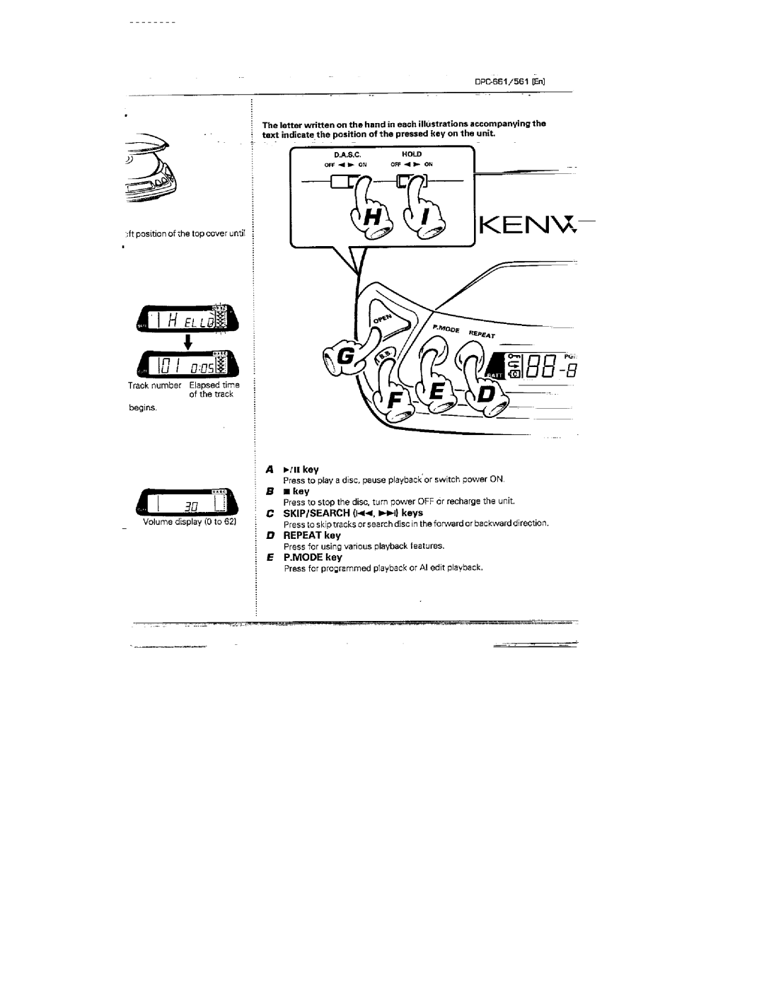 Kenwood DPC-561, DPC-661 manual 