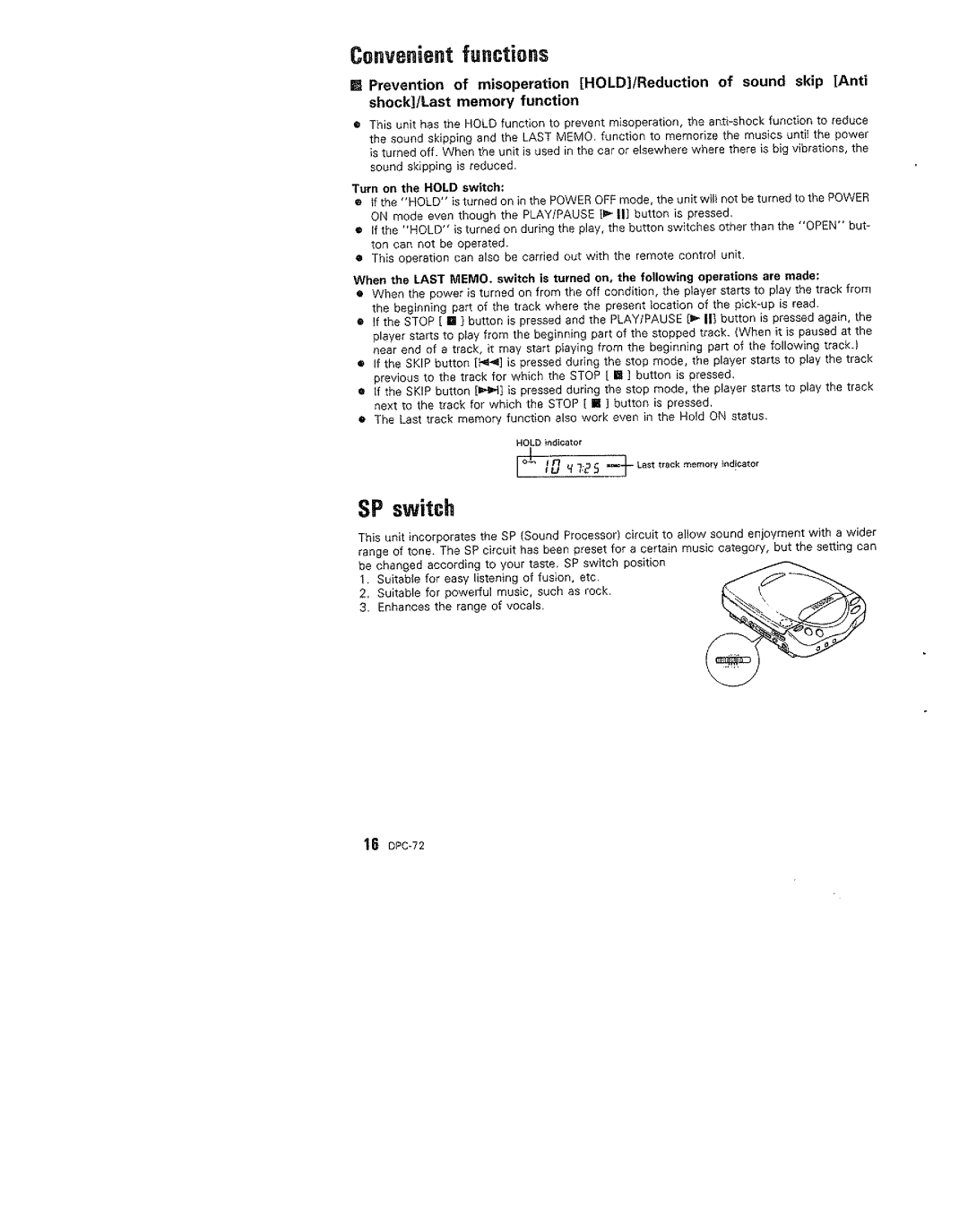 Kenwood DPC-72 manual 