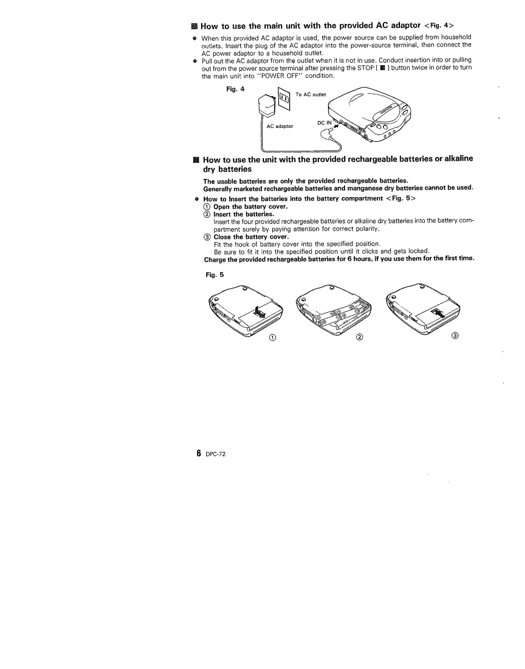 Kenwood DPC-72 manual 