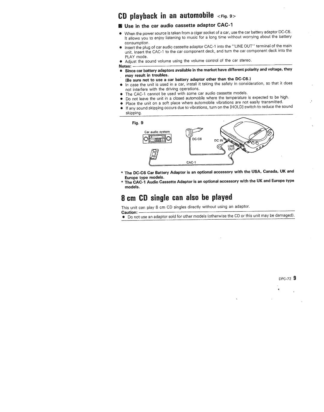 Kenwood DPC-72 manual 