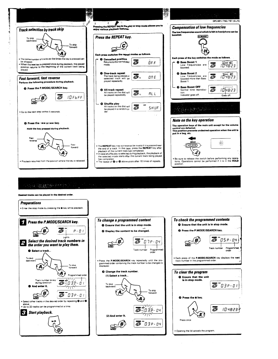 Kenwood DPC-981, DPC-782, DPC-781 manual 