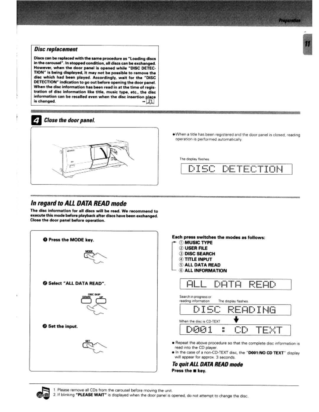 Kenwood CD-424M, DPF-J5030 manual 