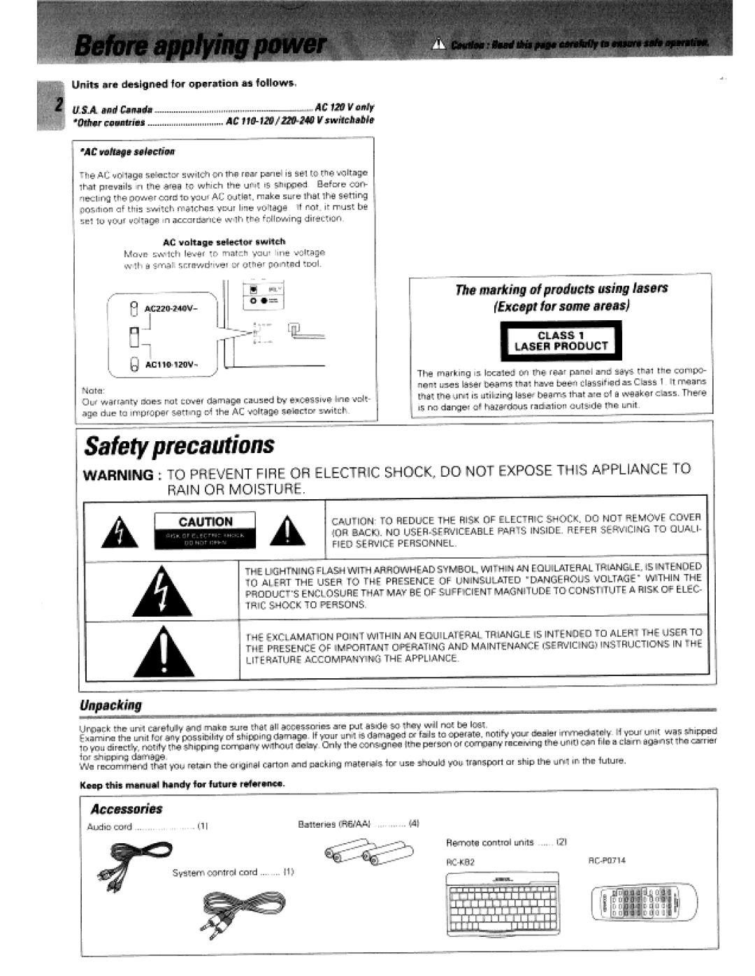 Kenwood DPF-J5030, CD-424M manual 